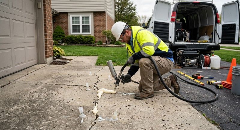 Concrete Poly Jacking in West Des Moines, IA