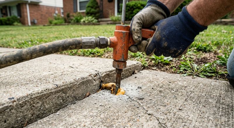 Concrete Poly Jacking in West Des Moines, IA