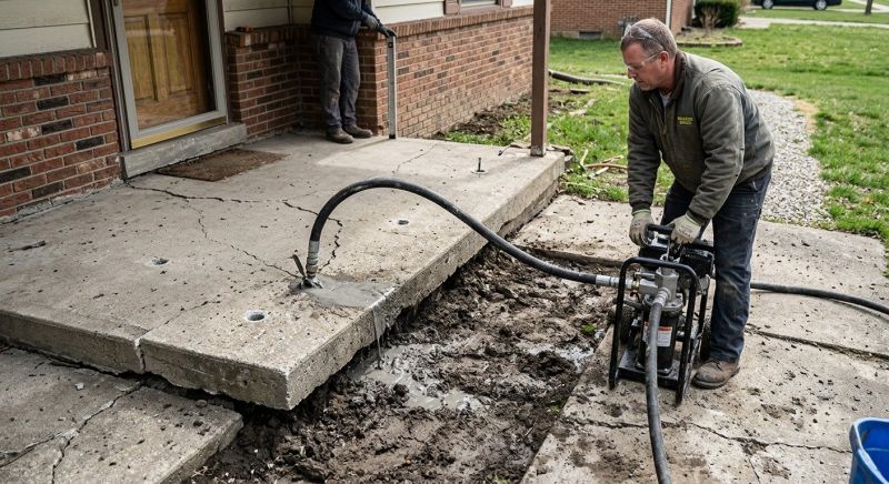 Concrete Slab Jacking in Des Moines, IA