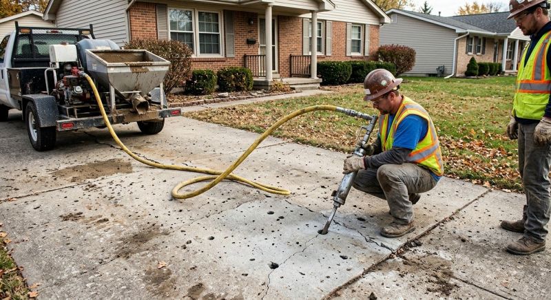 Driveway Slab Lifting in Columbus, OH