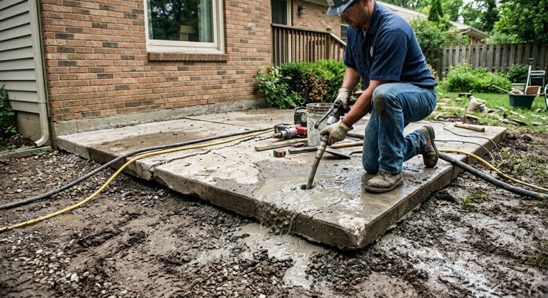 Patio Leveling in West Des Moines, IA