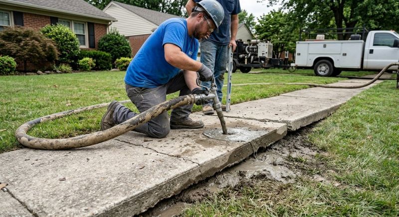Sidewalk Raising in West Des Moines, IA