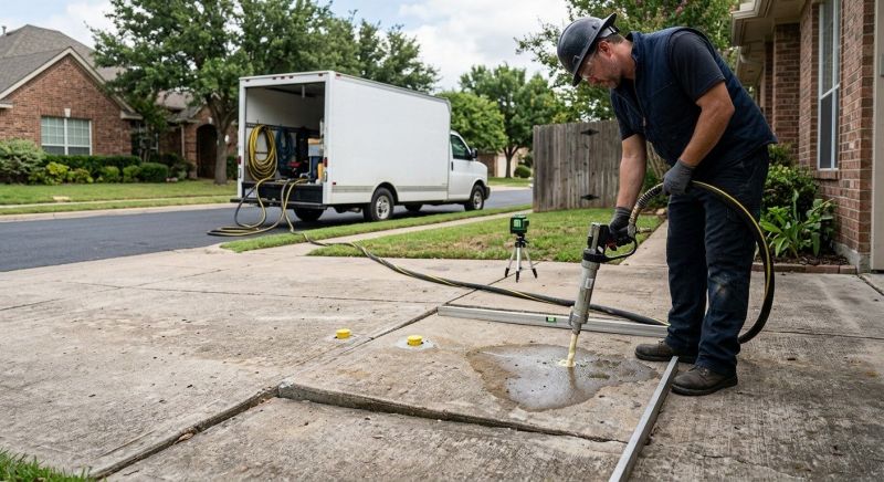 Sunken Driveway Lifting in Denver, CO