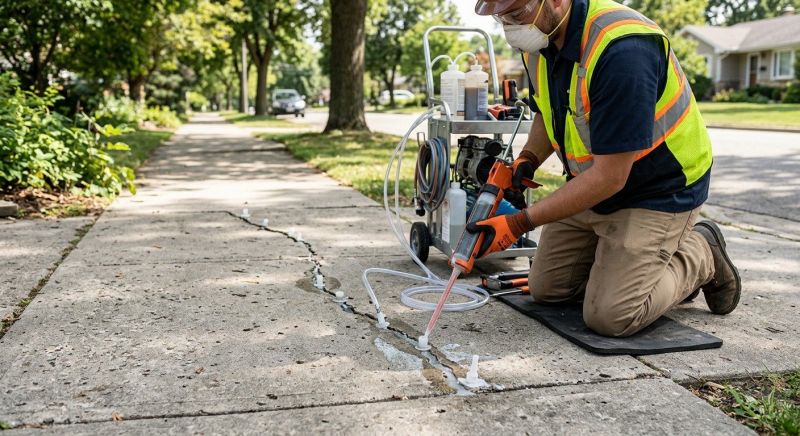 Sunken Sidewalk Repair in Miami Dade County, FL